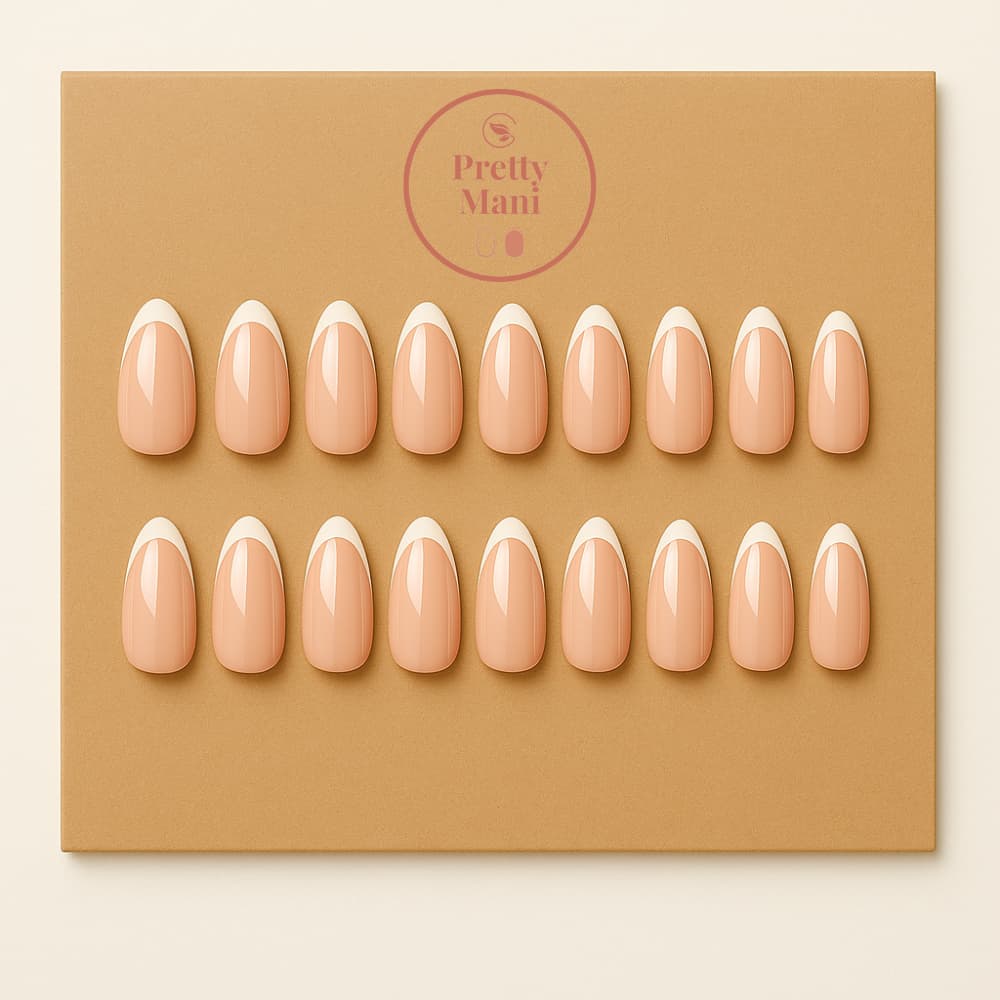 🌸 Pink French Tip Press On Nails